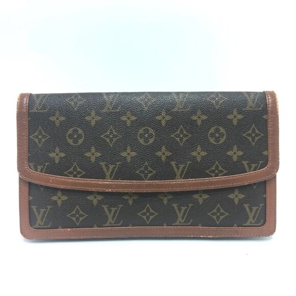 LOUIS VUITTON M51810 Monogram Pochette Dam GM Backpack Pouch Clutch bag Brown - Picture 1 of 14
